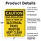 Signmission OSHA Regulations Area In Front Electrical Panel Must Be Kept Clear For 36 Inches, 7 in W x Plastic OS-2PACK-CS-P-710-L-19216 - alternate 2